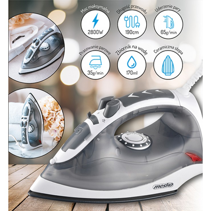 Fier de calcat Mesko 2800W MS5037 Fier de calcat Mesko 2800W MS5037