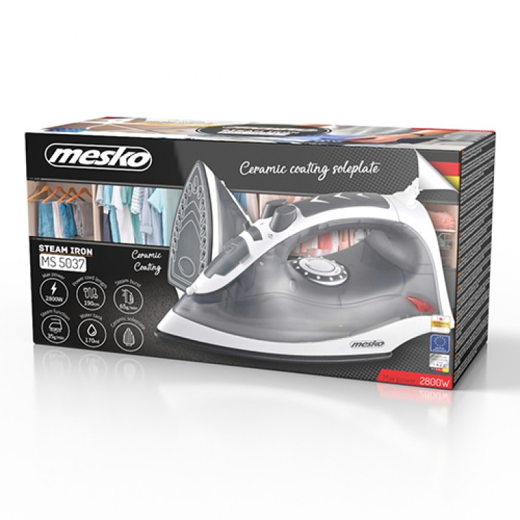 Fier de calcat Mesko 2800W MS5037 Fier de calcat Mesko 2800W MS5037