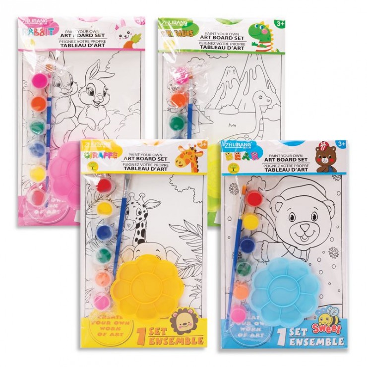 Раскраска и акварельные краски ART BOARD SET Раскраска и акварельные краски ART BOARD SET