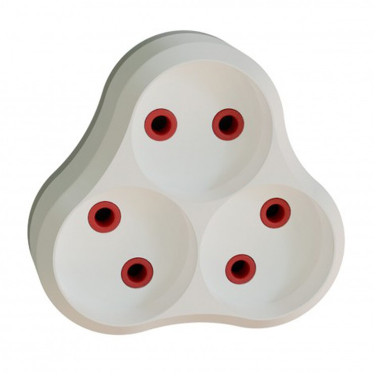 Тройник Neomax, электрический без заземления (белый) Тройник Neomax, электрический без заземления (белый)