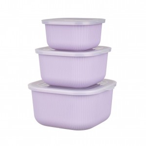 Миски - контейнеры Gondol, квадратные, с прозрачными крышками, набор 3 шт Миски - контейнеры Gondol, квадратные, с прозрачными крышками, набор 3 шт