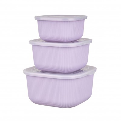 Boluri Gondol Plastik, patrate, capace transparente, set 3 buc Boluri Gondol Plastik, patrate, capace transparente, set 3 buc