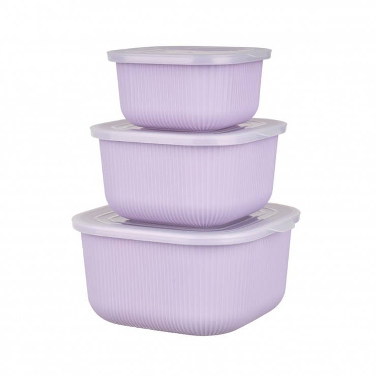 Миски - контейнеры Gondol, квадратные, с прозрачными крышками, набор 3 шт Миски - контейнеры Gondol, квадратные, с прозрачными крышками, набор 3 шт