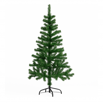 Елка искусственная, зеленая, на металл.подставке, 350 веток, 150 см
