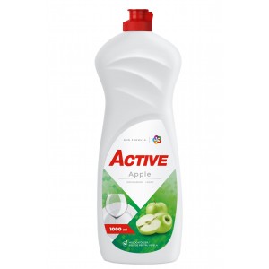 Средство для мытья посуды Active, Apple, 1000 мл Средство для мытья посуды Active, Apple, 1000 мл