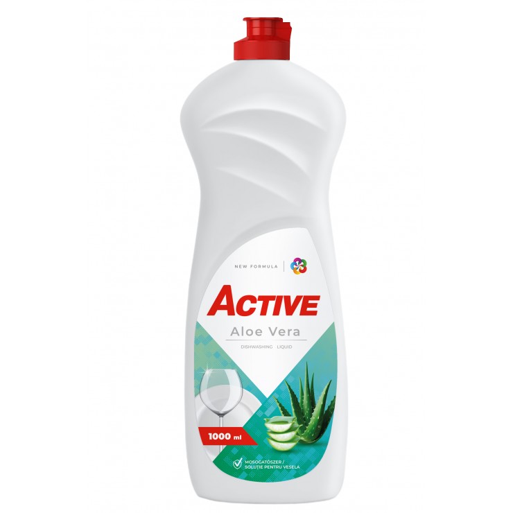 Средство для мытья посуды Active Aloe Vera, 1000 мл Средство для мытья посуды Active Aloe Vera, 1000 мл