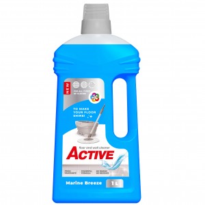 Средство для мытья полов и стен Active Marine Breeze 1L Средство для мытья полов и стен Active Marine Breeze 1L