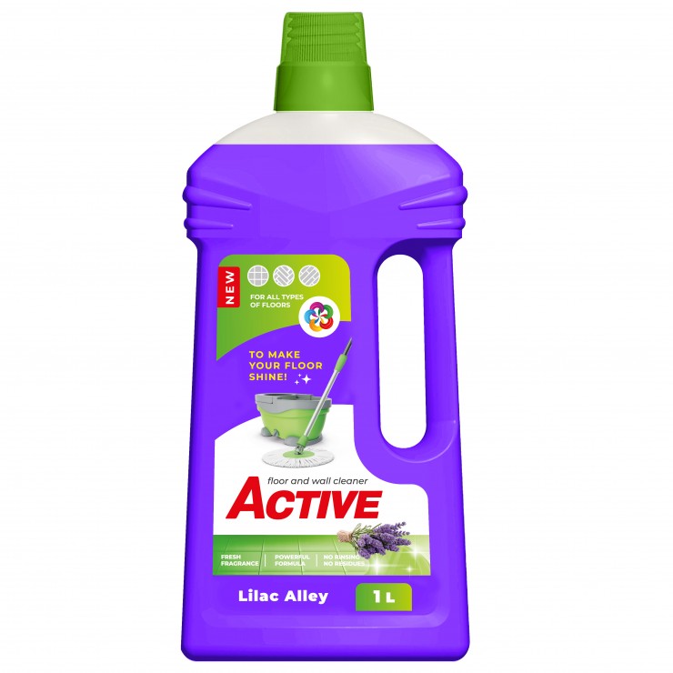 Средство для мытья полов и стен Active Lilac Alley 1L Средство для мытья полов и стен Active Lilac Alley 1L
