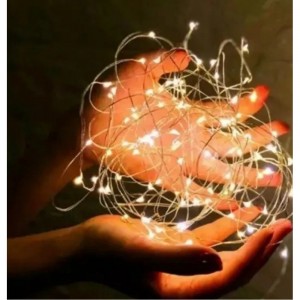 Гирлянда 5м, 100 LED ламп, теплый свет