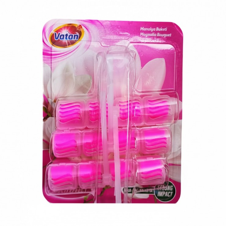 Блок-Освежитель VATAN, для унитаза, MAGNOLIA, 3 шт x 50gr