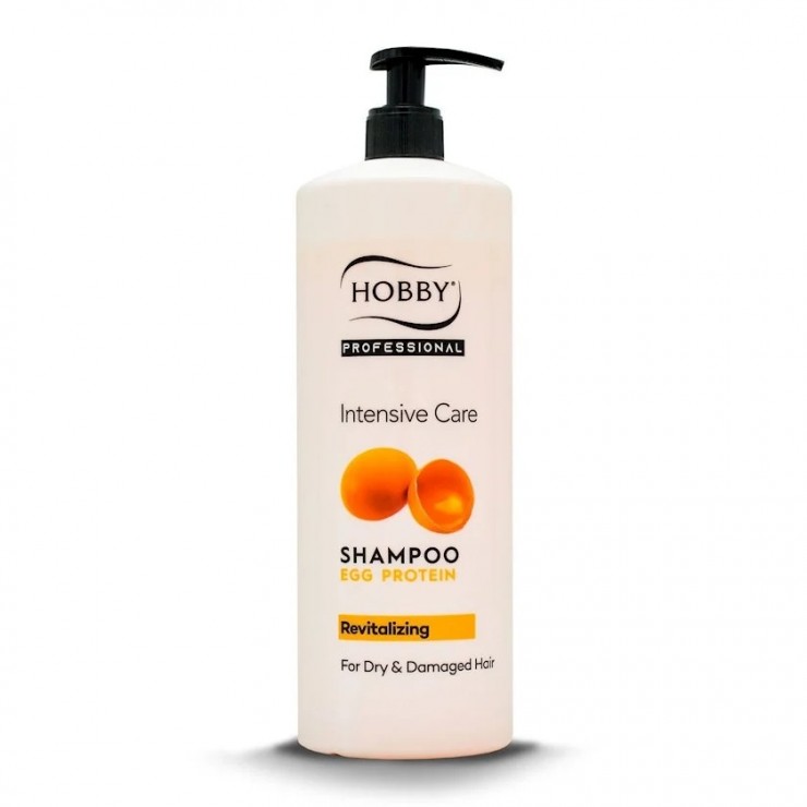 Шампунь Hobby, для сухих и поврежденных волос, Egg Protein, 1000 мл