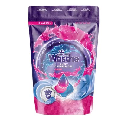 Капсулы Konigliche Wasche, для стирки цветного белья 18 гр х17 шт