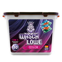 Капсулы Wasch Lowe, для стирки цветного белья, 15 гр х30 шт