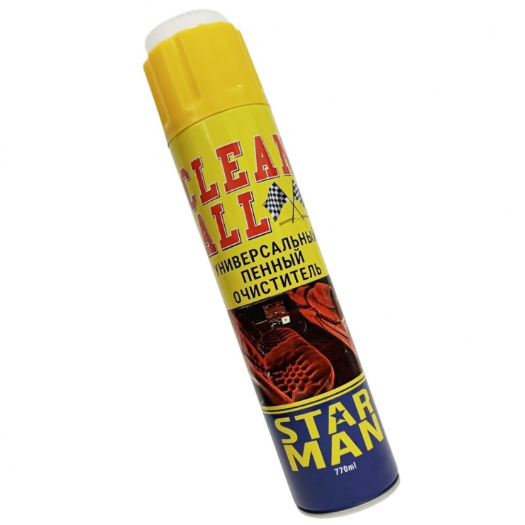 Универсальный пенный очиститель Clean All STAR MAN, 770ml Универсальный пенный очиститель Clean All STAR MAN, 770ml