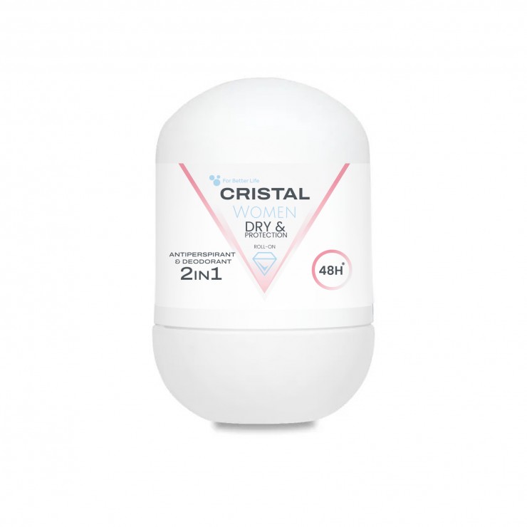 Антиперспирант CRISTAL women, Dry&Protection,48h, For Better Life, 50 мл