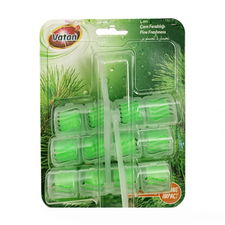 Блок-Освежитель VATAN, для унитаза, Pine, 3 шт x 50gr