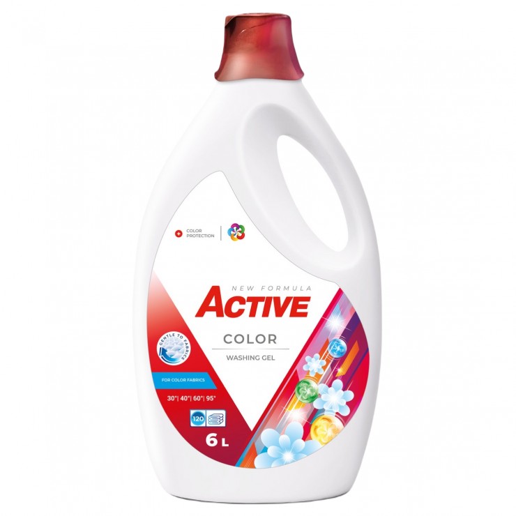 Гель для стирки Active Color (для цветного) 6 Лит Гель для стирки Active Color (для цветного) 6 Лит