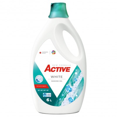 Гель для стирки Active White (для белого) 6,0Lit Гель для стирки Active White (для белого) 6,0Lit