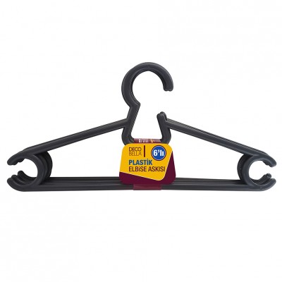 Umerase pentru haine DecoBella, plastic, 39cm, 6 buc