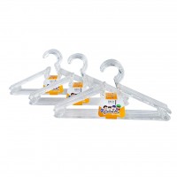 Вешалки для одежды DecoBella, детские, прозрачные,27см, 6 шт