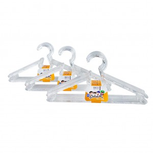 Вешалки для одежды DecoBella, детские, прозрачные,27см, 6 шт