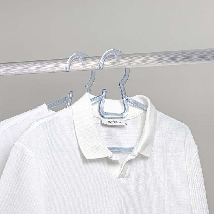 Вешалки для одежды DecoBella, прозрачные, 40cm, 6 шт