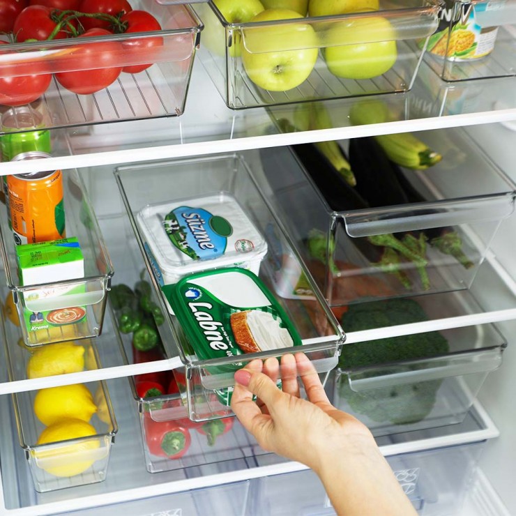 Organizator frigider DecoBella, Extra rezistent, 3 Litri