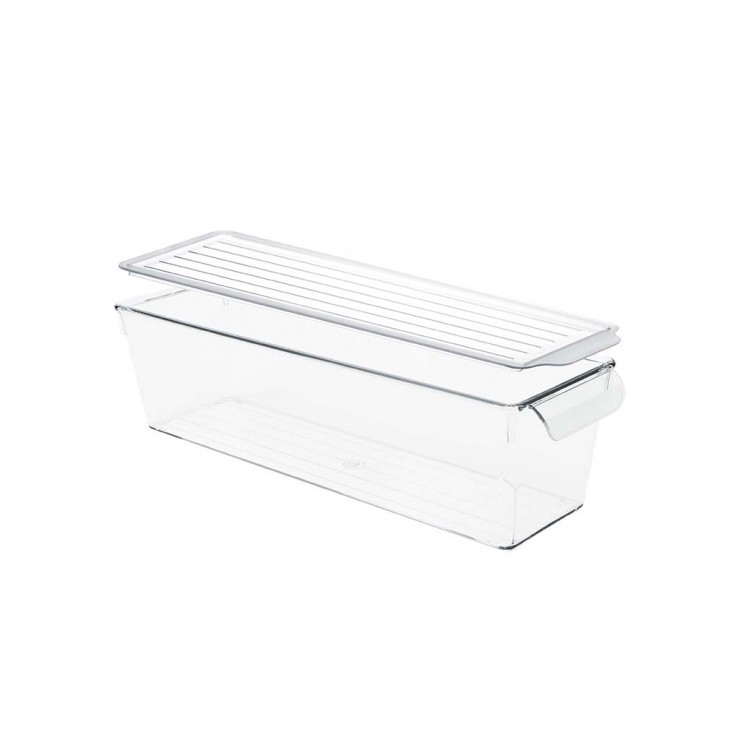 Organizator cu capac, pentru frigider DecoBella, Extra rezistent,  2 Litri