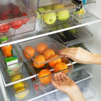 Organizator cu capac, pentru frigider DecoBella, Extra rezistent, 4,5 Litri