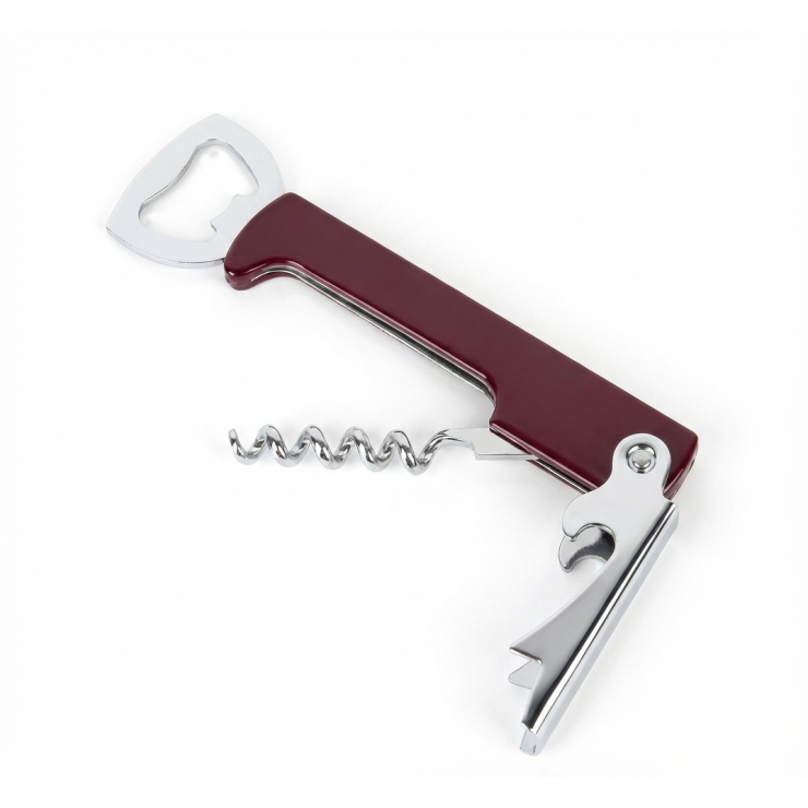 Штопор официанта+открывалка 12сm, металл/пластик