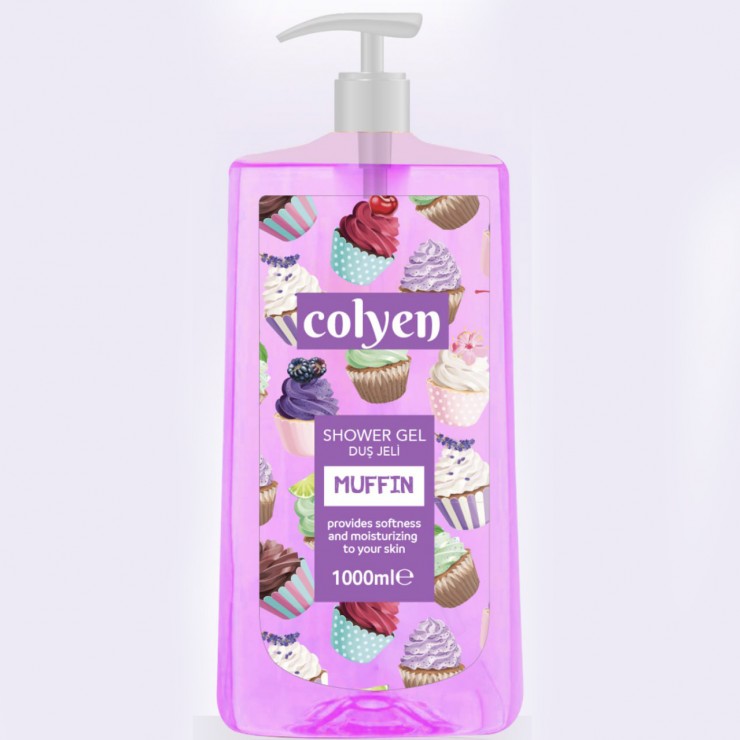 Гель для душа COLYEN, MUFFIN, 1000 мл Гель для душа COLYEN, MUFFIN, 1000 мл