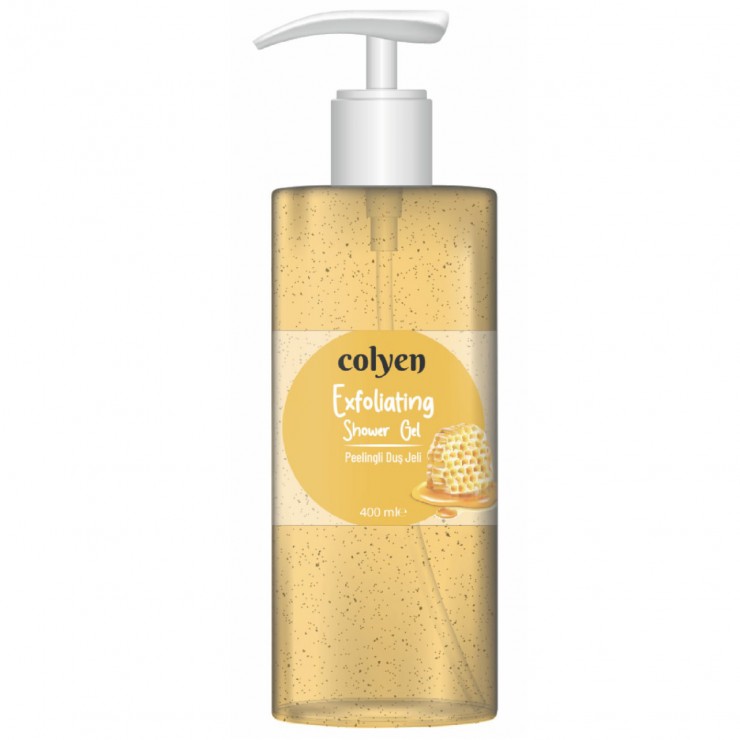 Гель для душа со скрабом  COLYEN, HONEY, 385 мл