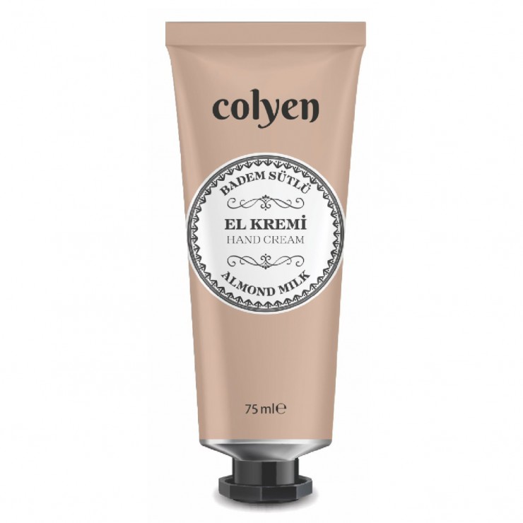 Crema pentru maini, COLYEN, ALMOND MILK, 75 ml