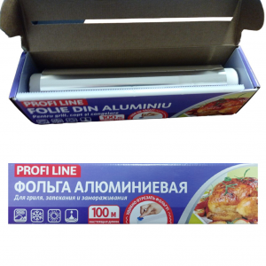 Фольга алюминиевая с ножом 100м Profi Line